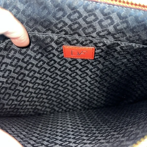 NWOT Diane Von Furstenberg Coral Studded Clutch - Picture 6 of 7